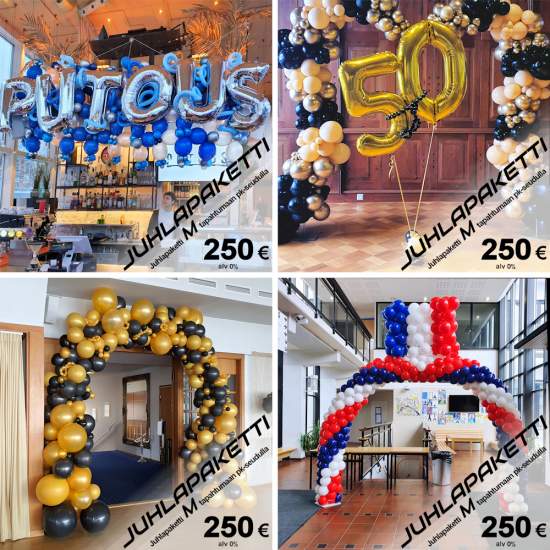 M-kokoluokan ilmapallosomistuksia