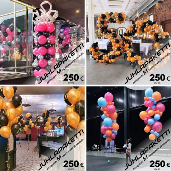 M-kokoluokan ilmapallosomistuksia